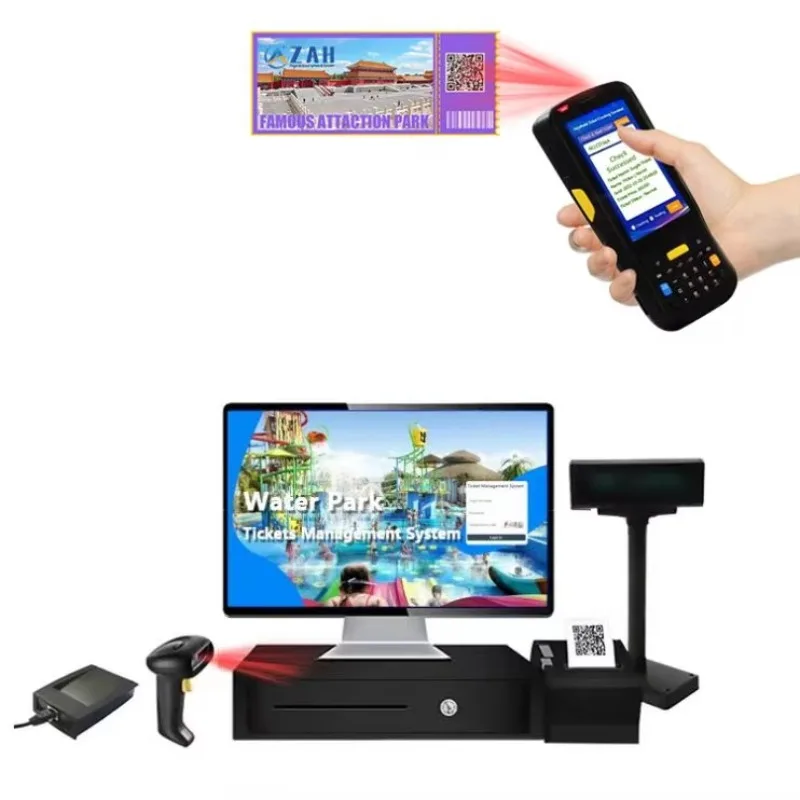 2025 hot sale Ticket Validation Handheld Electronic Bus Ticketing Machine Android Pda Barcode Scanner