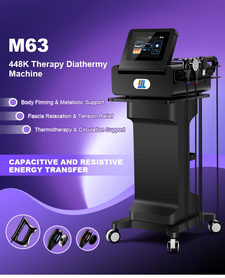 M 63 448 K Therapy Diathermy Machine Tecar Therapy CET RET Tecar Therapy Machine for Whole Body Physiotherapy