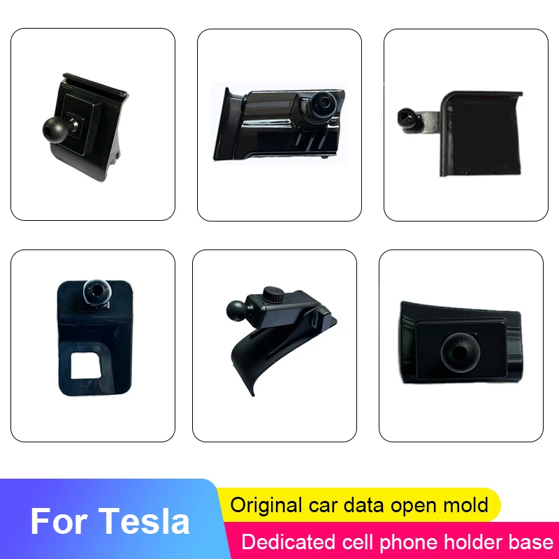 

Special Phone Holder Stand Base For Tesla Model 3 Model Y Model X Model S Car Air Vent Clip Ball Smartphone Mount Bracket