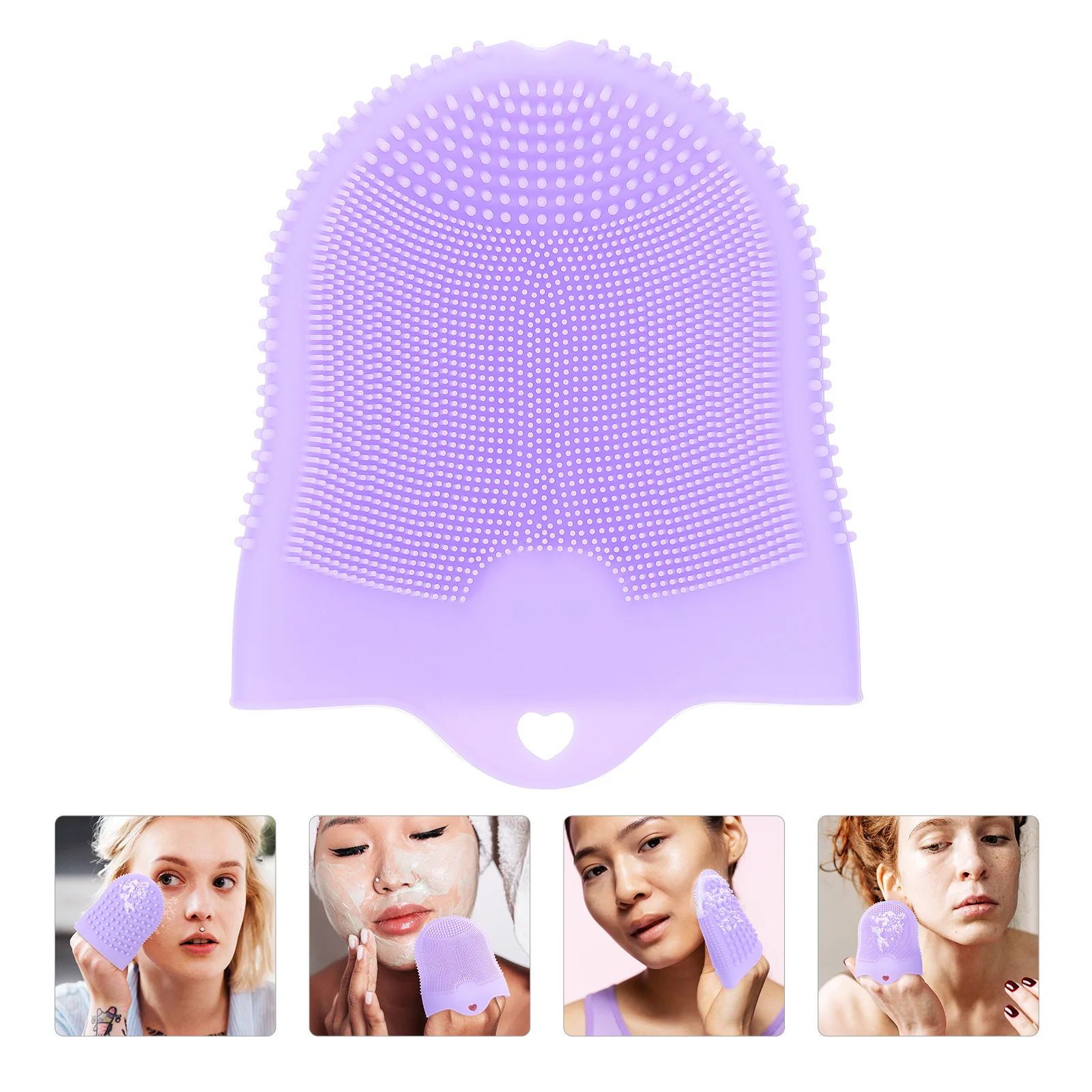 

Cleansing Massage Finger Cots Facial Cleanser Deep Cleaning Brush Face Wash Washing Cleaner Silica Gel