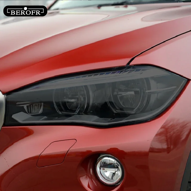 

Car Headlight Tint Black Protective Film For BMW X6 E71 F16 M F86 G06 Vinyl Protection Transparent TPU Sticker Accessories