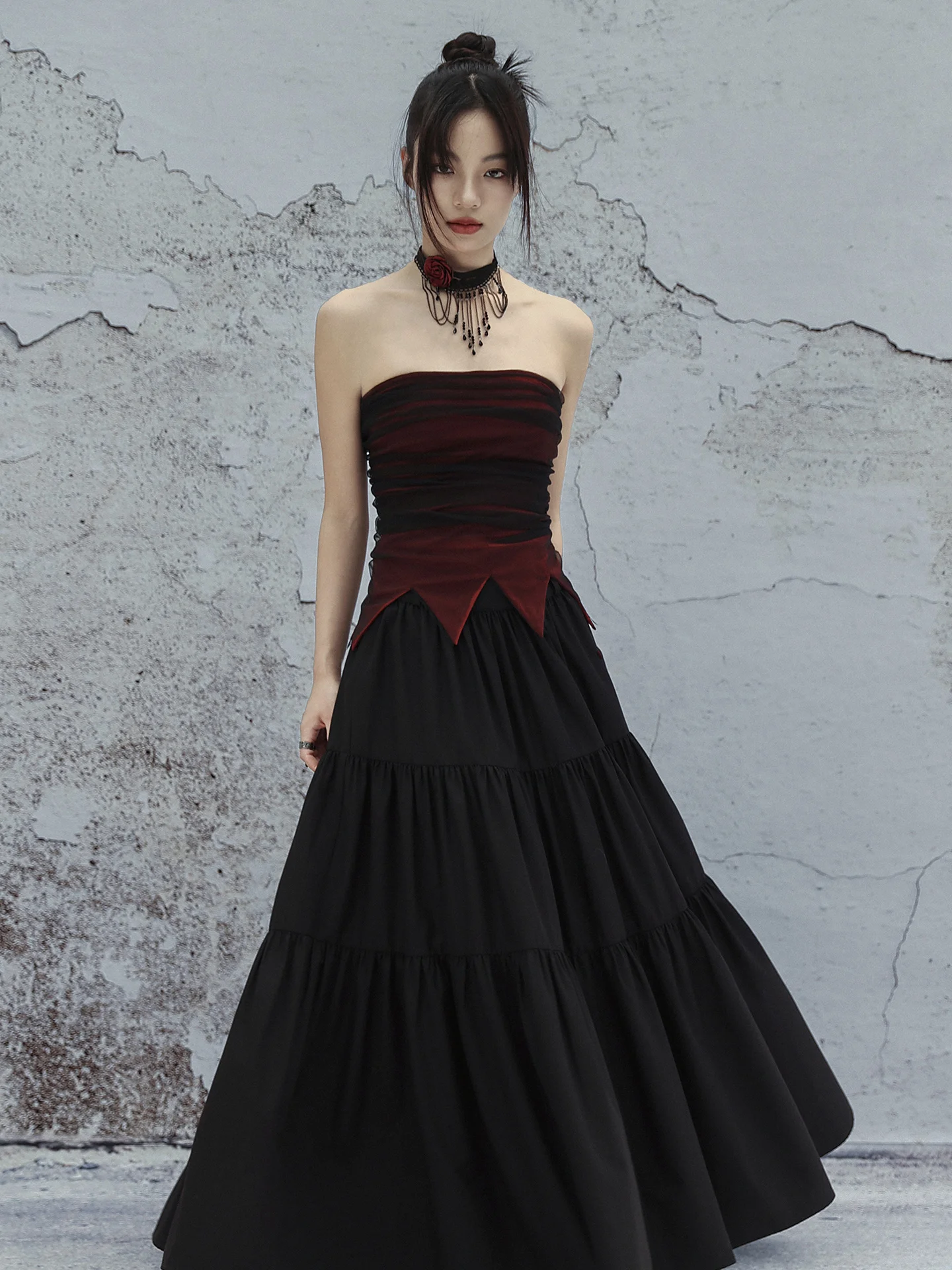 

k Knitted Tube Top Vest Women's Summer Faion Design Pointed Hem Colion Color ort Fit Nylon Spandex Outerwear