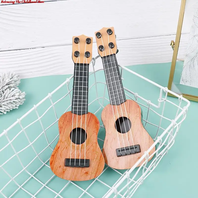 Classical Ukulele Children Guitar Toy Mini Guitar Musical Instruments Kids Early Education 4 Strings Small Guitar Nice Gift