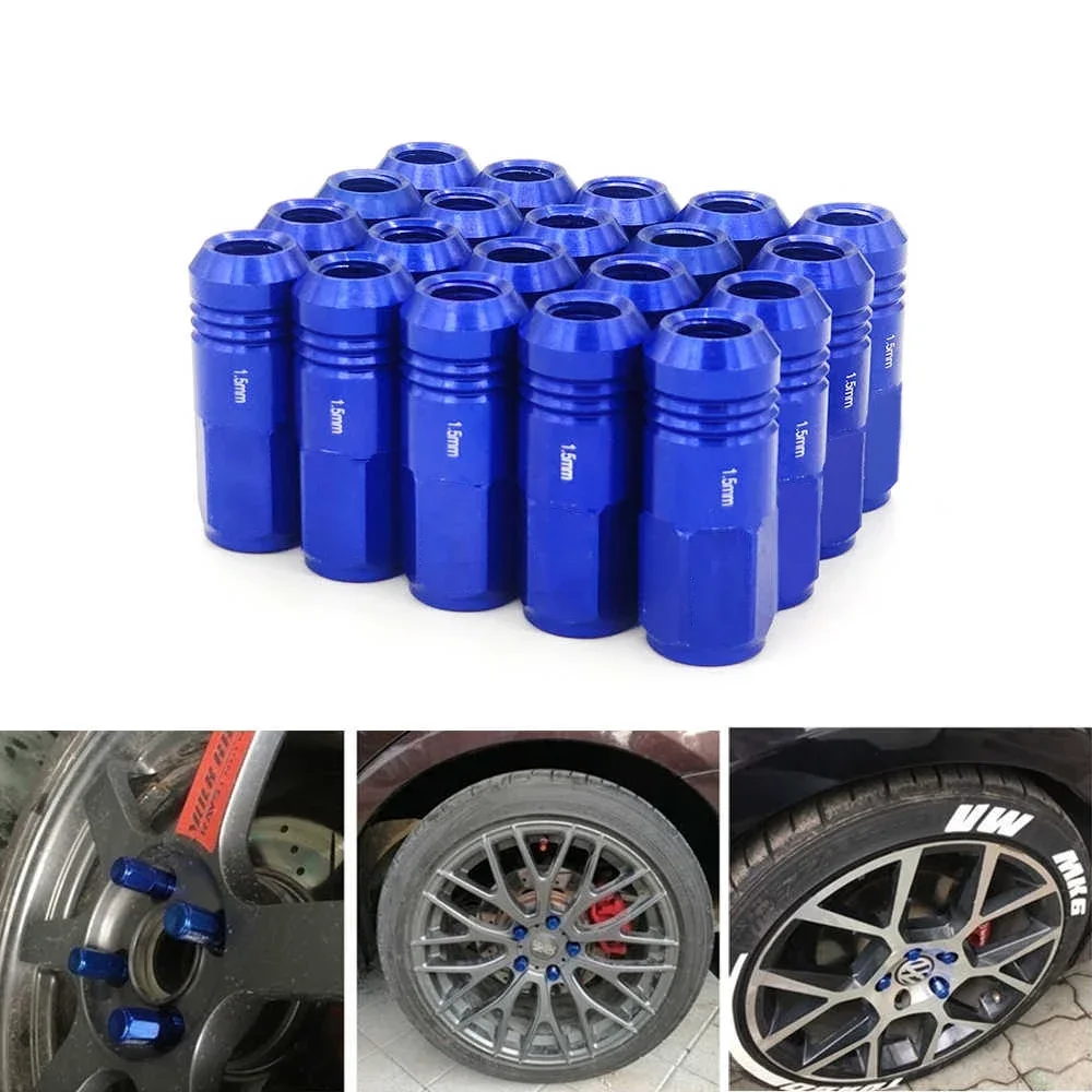

20Pcs Car Lug Wheel Nuts Screw M12 X1.25/ 1.5MM Aluminum Universal Racing Wheel Lug Nuts Extended For Nissan Honda Suzuki