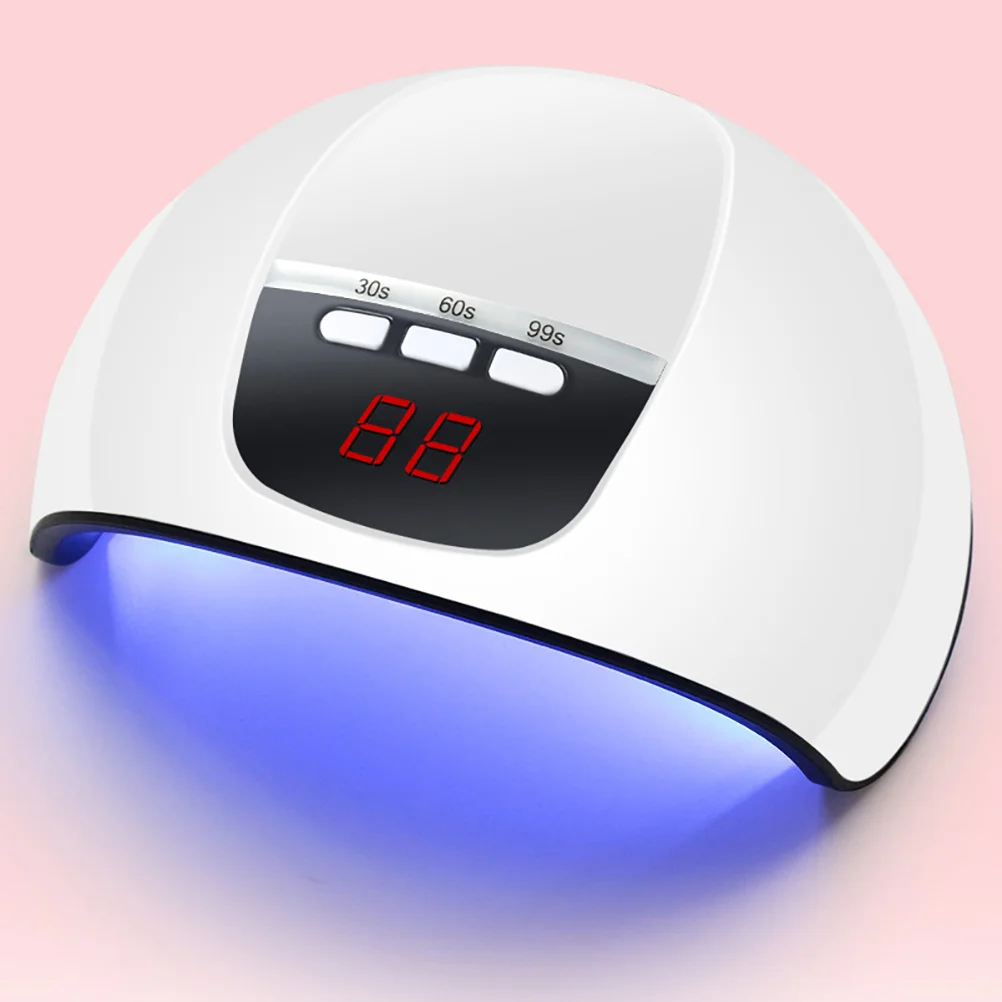 Miroir de séchage d'ongles LED Uv 54W en 30 à 60 secondes, Portable pour Salon de maison, lampe pour ongles en acrylique