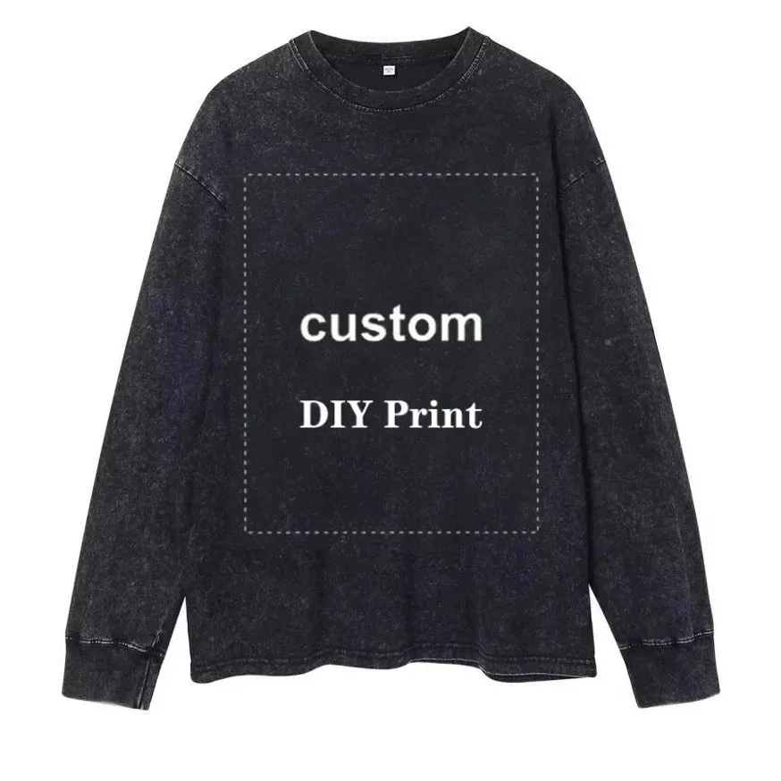 Vintage DIY Men's T-Shirts Hip Hop Oversize Streetwear Personalized Dinosaur Print Tshirt Cotton Harajuku Custom Short Sleeves