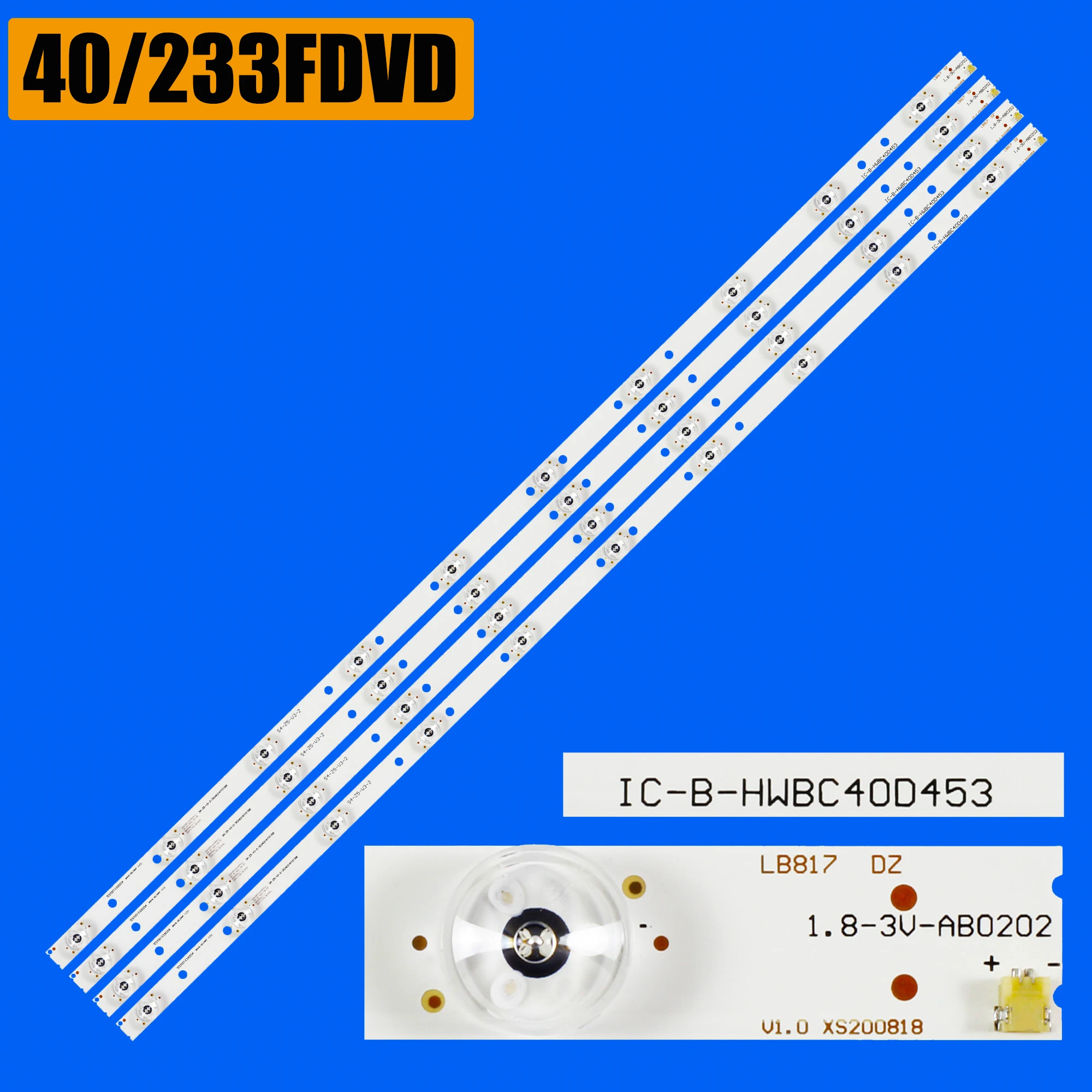 Zestaw podświetlenia LED 1/5/10 do 40F21B-FHD 40F22B-FHD 40/233FDVD S4-Z5-V3-2 40/233F 40/233I V400H1J V400HJ6-PE1 IC-B-HWBC40D453