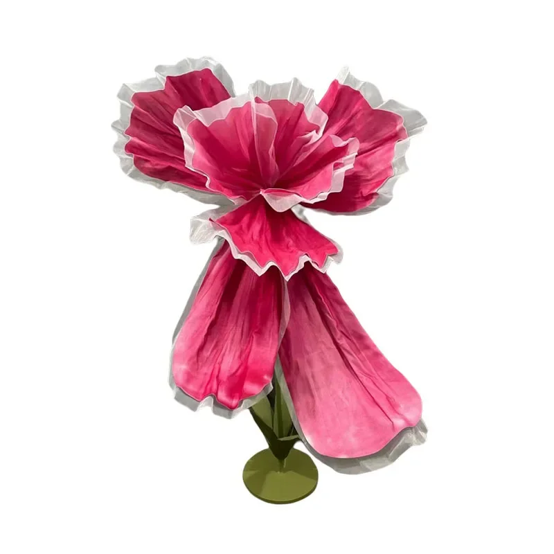Wedding simulation foam paper flower, wedding background decoration, layout