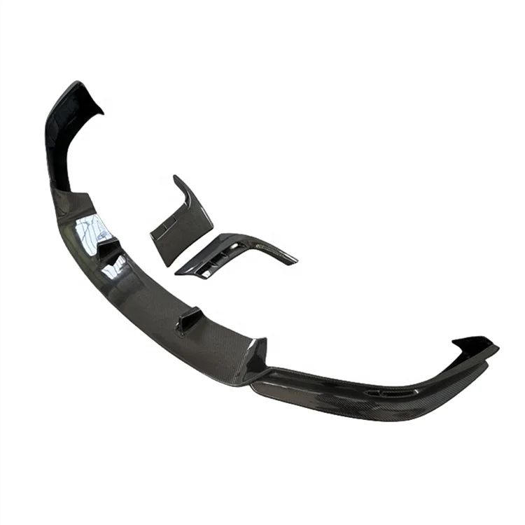 

high-quality For tesla model x top style Front lip Carbon fiber body kit front bumper lip shunt for Tesla model x