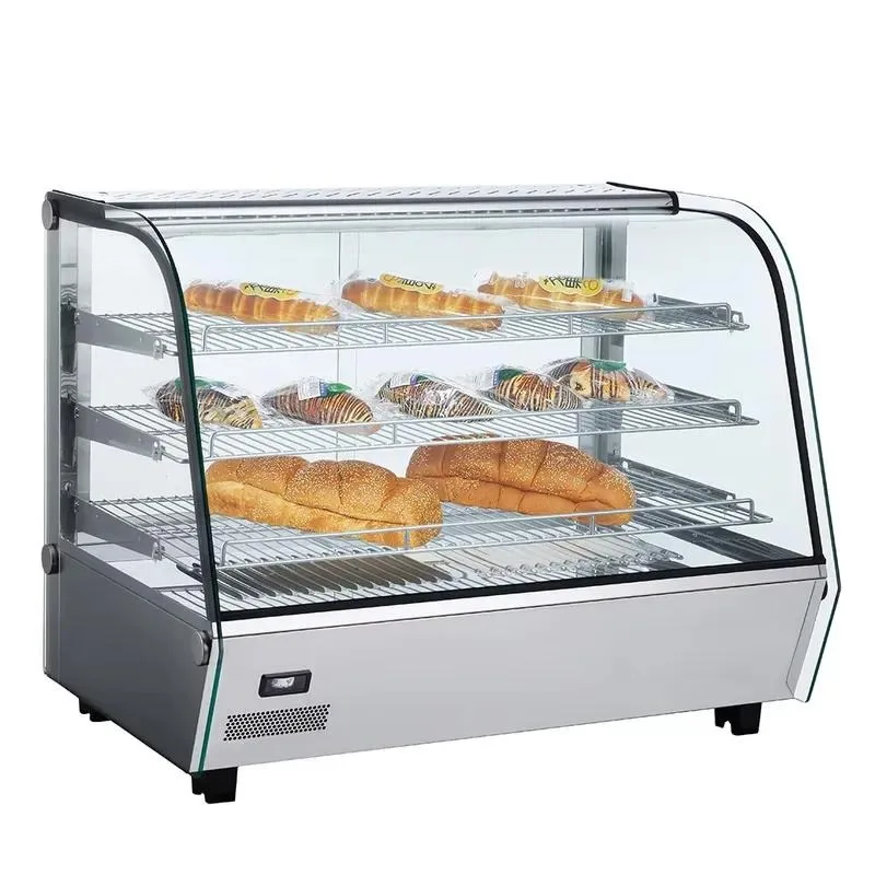 Countertop Hot Food Display Warmer Snack Glass Showcase with CE Certification