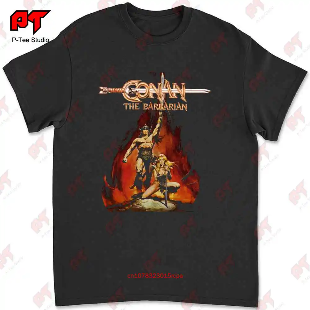 Zauberei Schwert Abenteuer Film Conan der Barbar bringen es T-Shirt qj4i