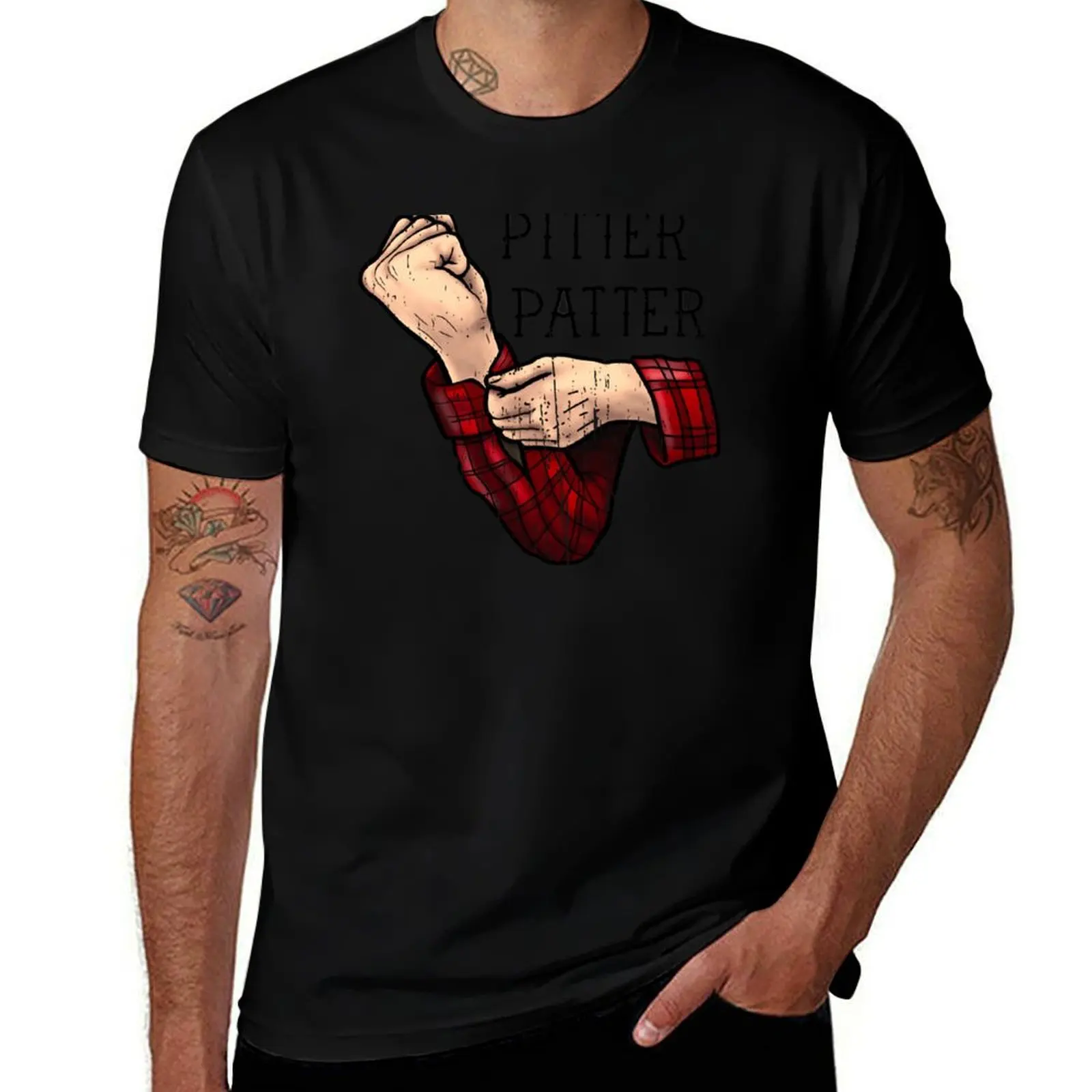 Pitter Patter T-Shirt Trendy Casual Short Sleeve Shirt T-Shirt