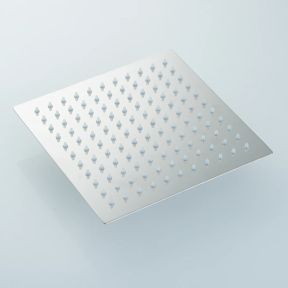 BAKALA stainless steel shower head — round/square 8/10/12 inch ultra‑thin rainfall design 2