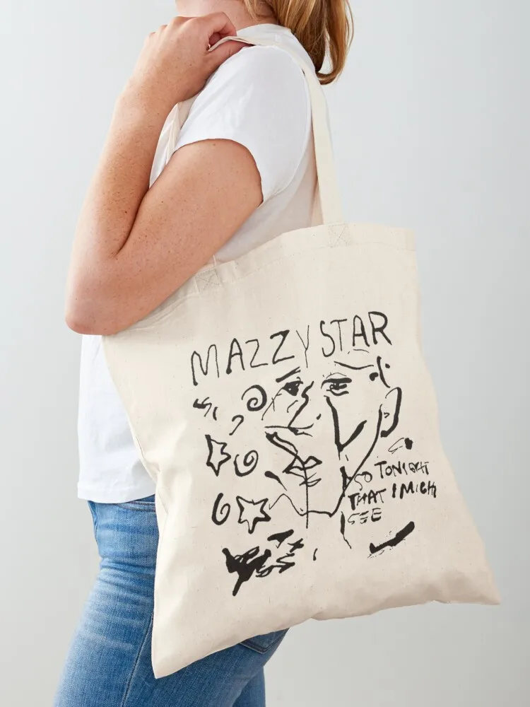 

mazzy star t shirt Tote Bag Canvas bag for women tote bags men reusable shopping bags Shopper