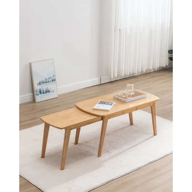 Telescopic coffee table, small household, Nordic coffee table, simple modern coffee table, living room, household tea table