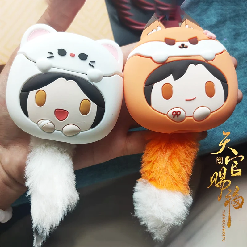 

Tgcf Hua Cheng Xie Lian Comics Fox Rabbit Tian Guan Ci Fu Bluetooth Headset Headphone Earphone Case Cosplay Lovely Children Gift