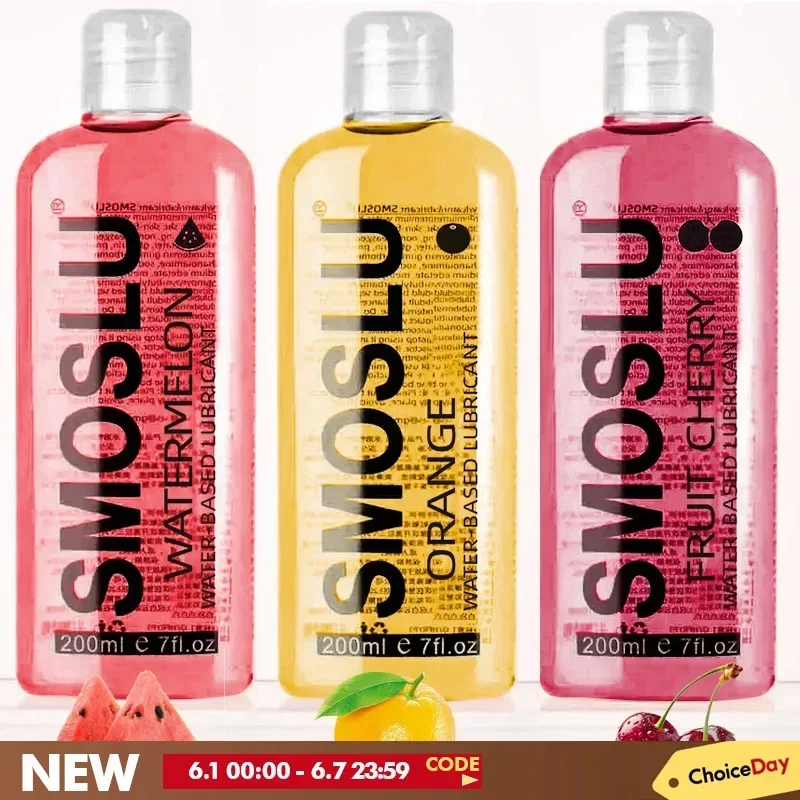 Strawberry lubricants Anal Lubricant for Session 200ml More fruit Water-based lube oil Gay Lubricsate anal Sex Toys