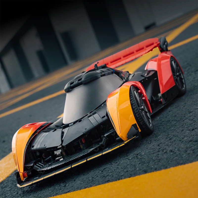 Technic 1:10 MOC McLaren SOLUS GT Orange Black SportCar Building Blocks 2135 PCS