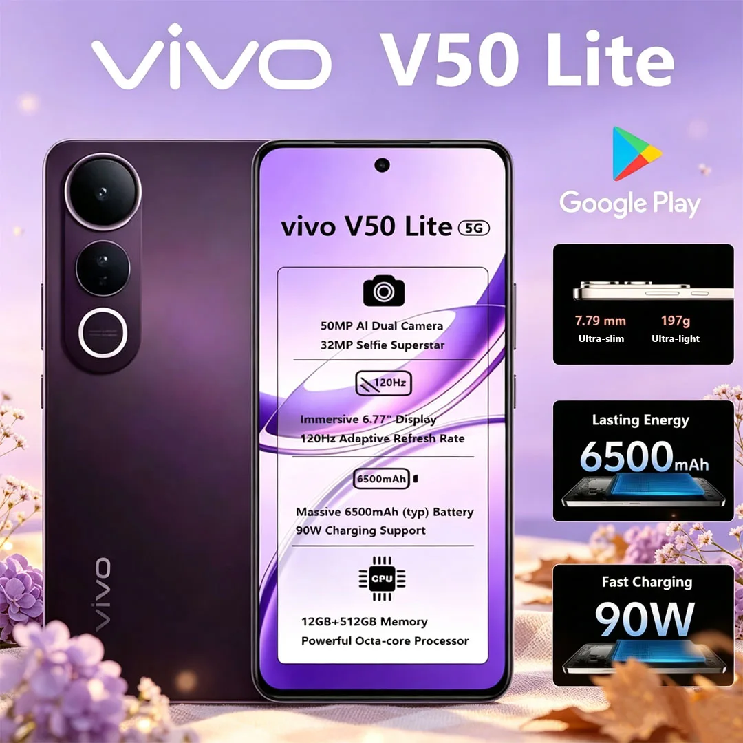 New VIVO V50 Lite 5G Global Version Mobile Phone 6.77