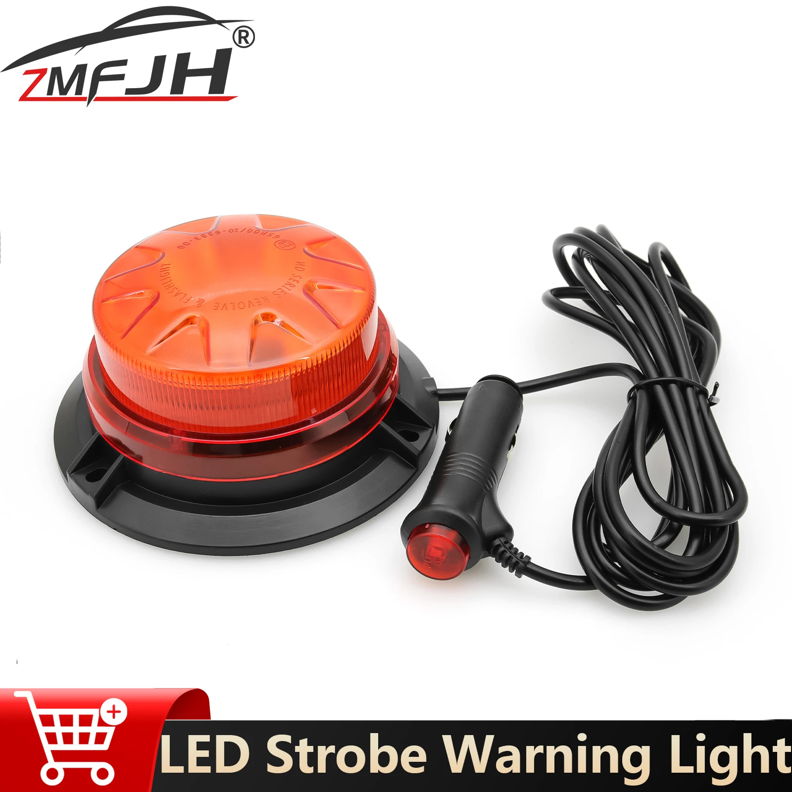

LED Strobe Warning Light Emergency Beacon Car Roof Warning Flashing Light With Magnetic Base For Vehicle Safety Beacon Lamp