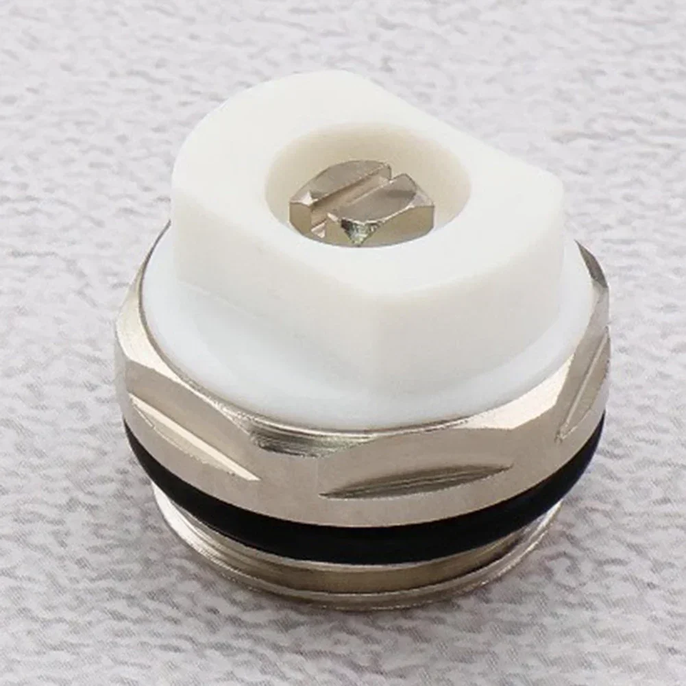 Chrome Finish Air Vent Radiator Valve Adjustable Discharge Nozzle Energy-saving Manual Directional Vent Reduce System Noise