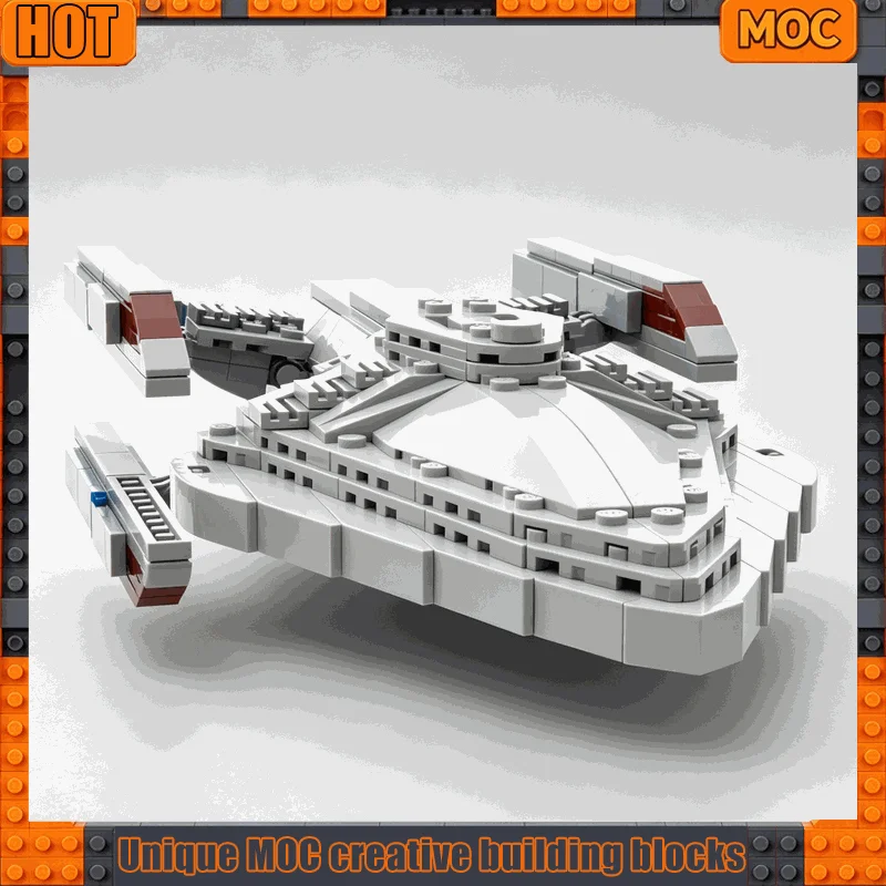 640 PCS Star Space Battleship Saucer Section Warp Nacelles Building Blocks DIY Creative Assembly Educational Collectible Gifts