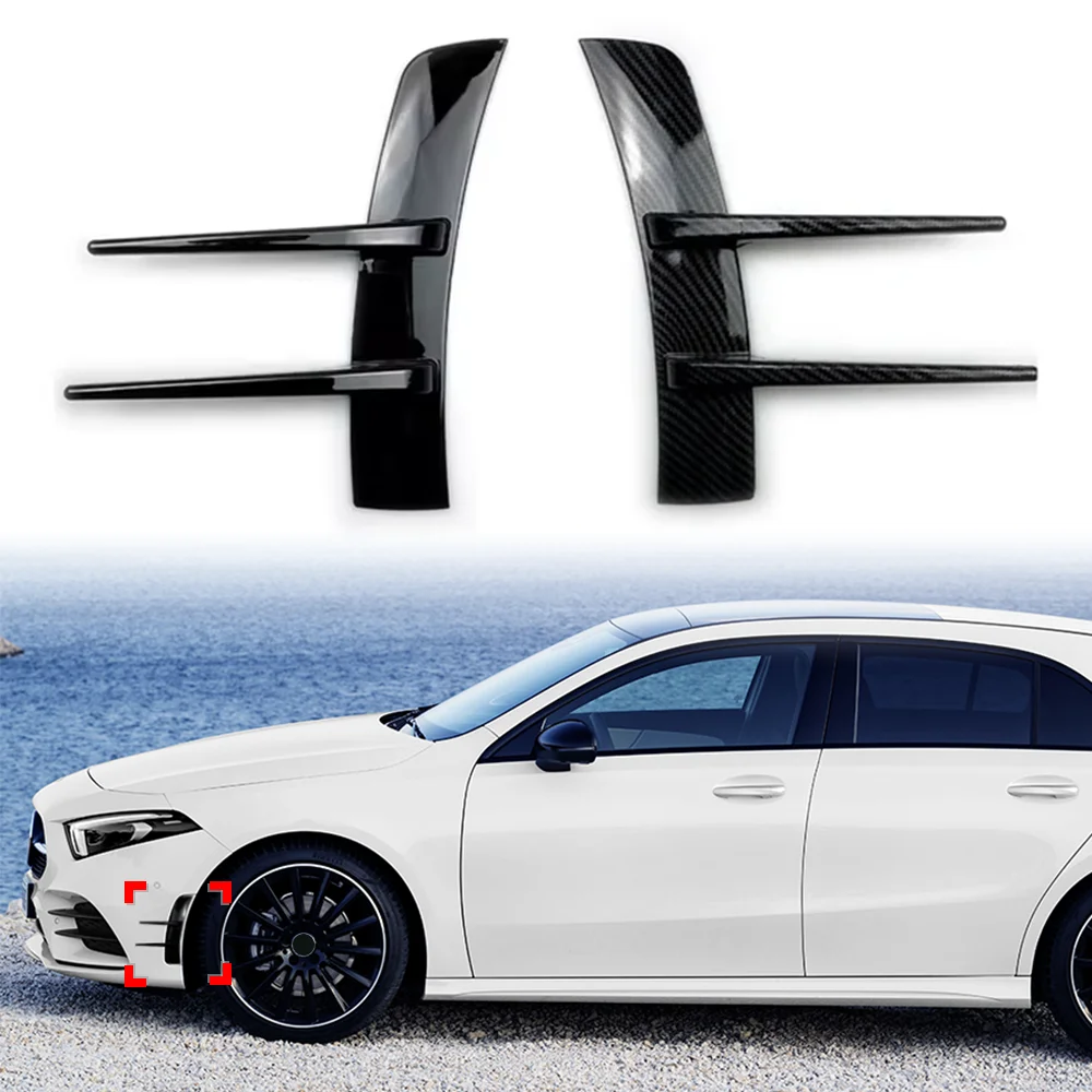 

Front Bumpers Lip Air Vent Trim Spoiler Canards Splitter For Mercedes Benz A Class W176 W177 A180 A200 A220 A35 A45 AMG
