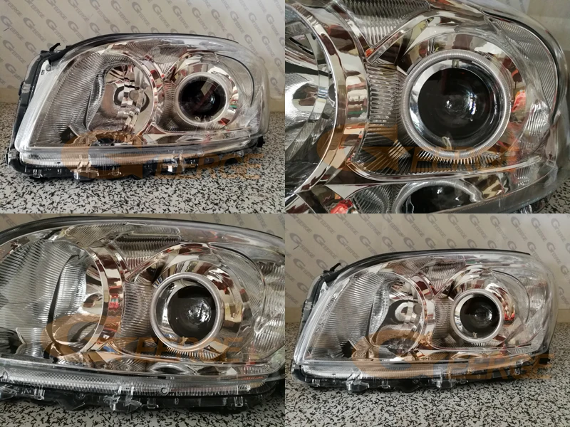Geerge For Toyota RAV 4 RAV4 III 2009 2010 2011 2012 PROJECTOR HEADLIGHT Excellent Ultra Bright CCFL Angel Eyes Kit Halo Rings