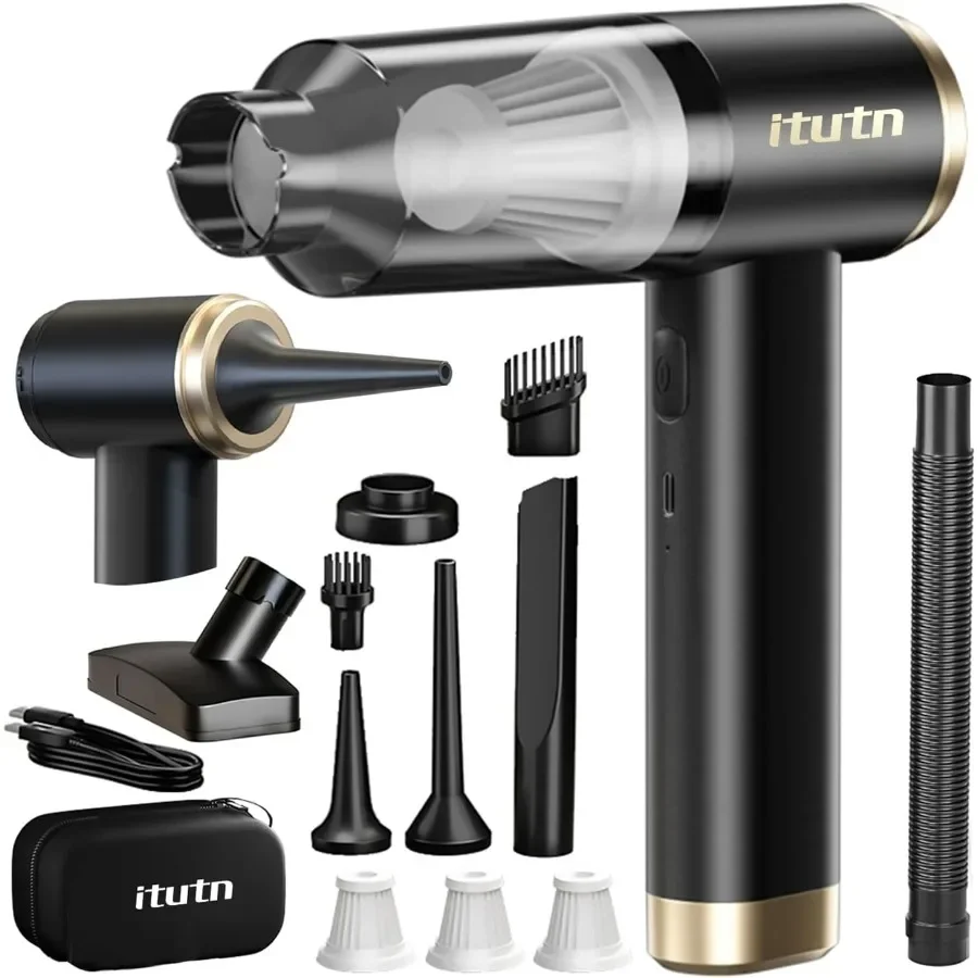 

Мини-автомобильный пылесос, мощное всасывание 15000 Па, портативный беспроводной пылесос для автомобиля, небольшой ручной пылесос и пылесос