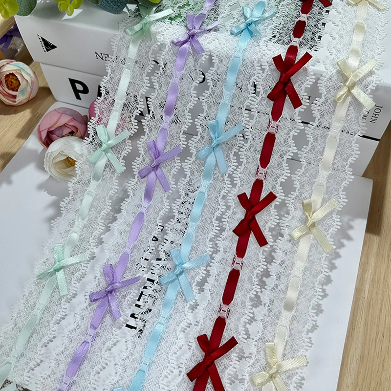 1M Bow Pleated Lace Handmade Diy Decoration Baby Clothes Skirt Hem Clothing Lace Accessories Curtains Home Decoration Accessorie