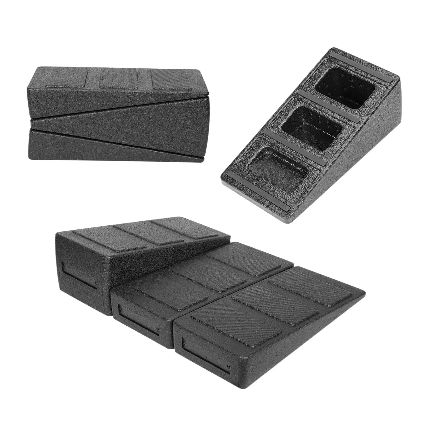 3pcs/Set Yoga Bricks Squat Wedge Blocks Slant Board Adjustable Non-Slip Foot Stretcher for Exercise Gym Fitness Yoga Accessories