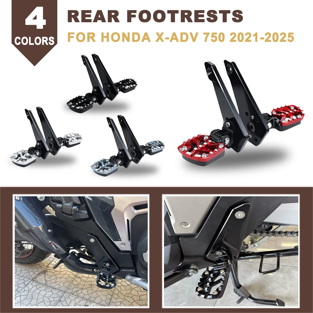 

XADV750 Motorcycle Footrest Foot Pegs Foldable Passenger Foot Rest Pedal Footpegs For HONDA X-ADV750 XADV X-ADV 750 2021-2025