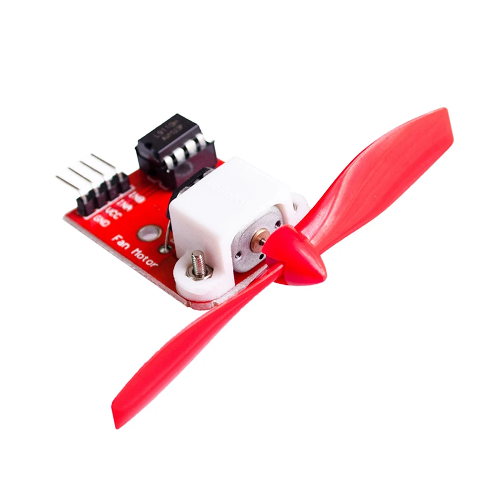 2PCS L9110 5V DC Motor Driver Module With Fan Propeller Diameter 75mm For Arduino Firefighting Robot Development