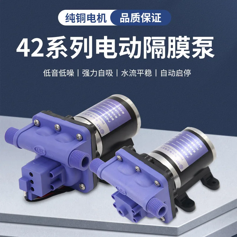 42 Electric Diaphragm Pumps Pressurized DC Self-priming 12v24v Industrial Booster Pumps Yacht Room Car