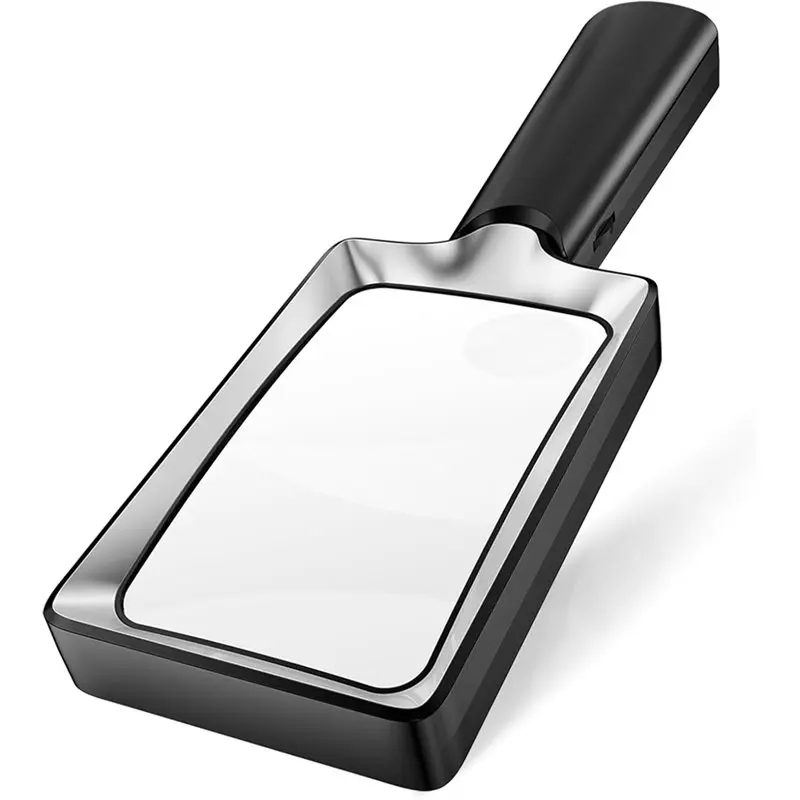 

Лупа B-Est 20 со светодиодной подсветкой - 2X 8X увеличительное стекло, большая ручная прямоугольная лупа с подсветкой