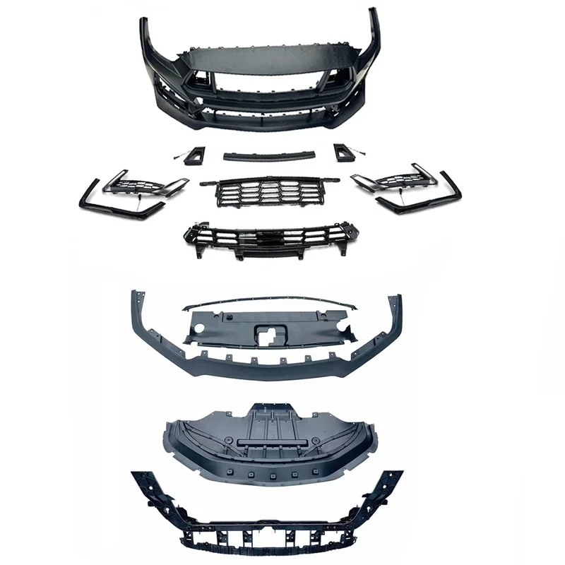 High Quality Dark Horse Style Body Kit Fit For Mustang 2015-2023 Aluminum Fender Hood Front Rear Bumper Headlamp Tail Light Upgr