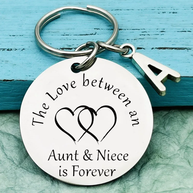 Aunt Niece Gifts Keychain Aunt Nephew Key Chain The Love Between Aunt and Niece Nephew Keyring Birthday Christmas Gifts