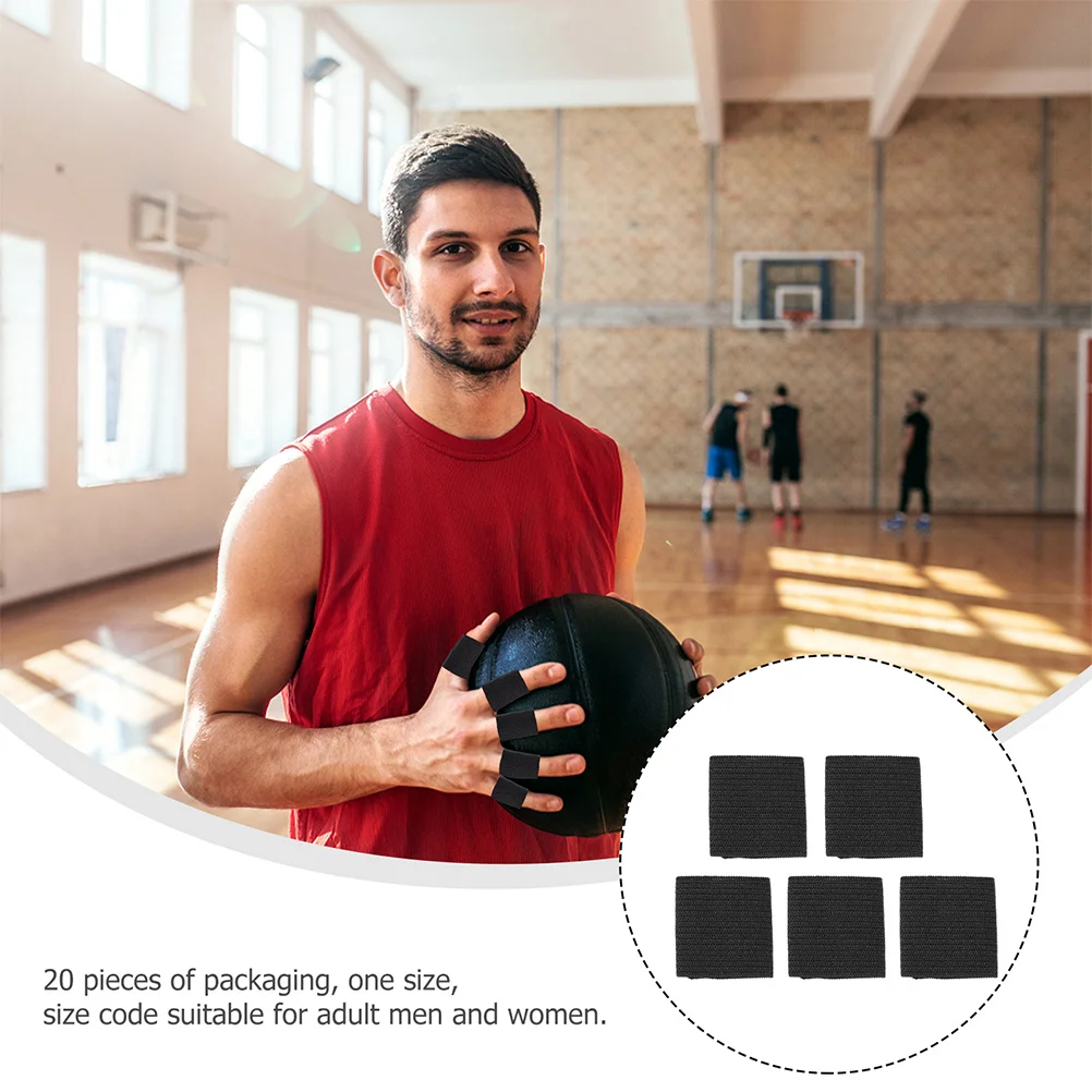 

30 шт., спортивные эластичные рукава для пальцев, защита для большого пальца для рыбалки, черный универсальный дышащий чехол для подушки для пальцев