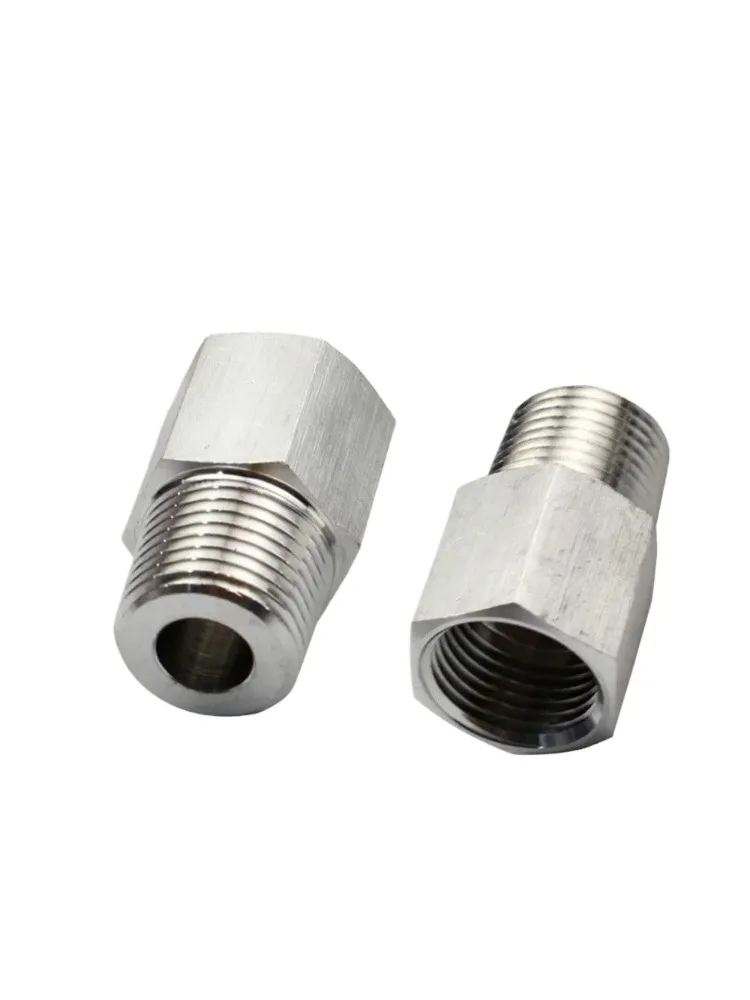 

1/8" 1/4" 3/8" 1/2" BSPP Female To Male 304 Stainless Steel Reducer Bushing Pipe Fitting Connector Coupler High Pressure Gauge