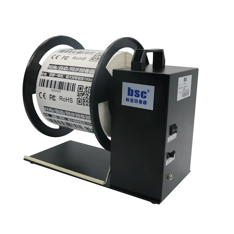 

180mm width label printer rewinder label bsc A8 label unwinder and rewinder table top rewinding machine