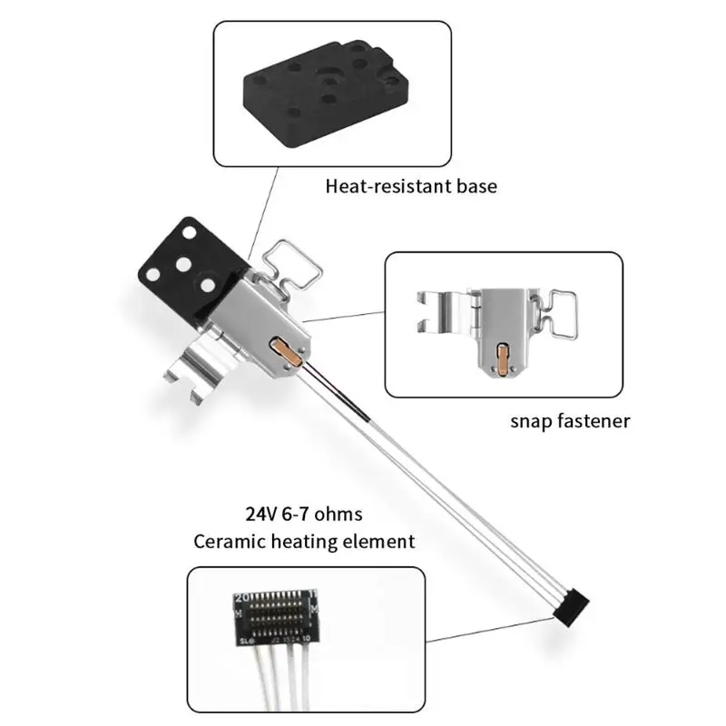 

Модернизированный нагревательный элемент Hotend для A1/A1mini, никелированные медные компоненты для крепления сопла для A1mini