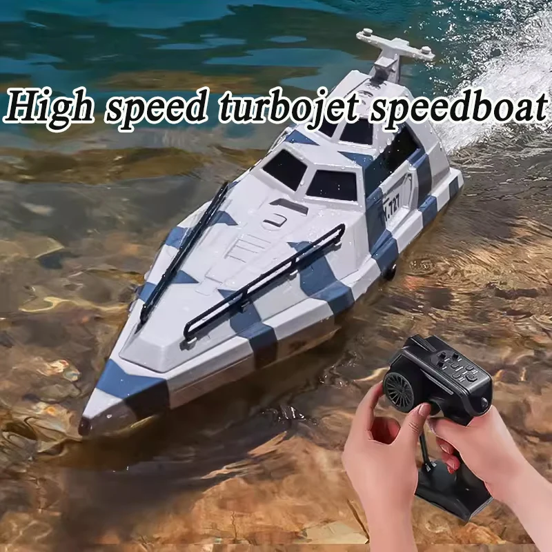 Large Remote-Controlled Boat, High-Speed Speedboat, 2.4g High Horsepower Underwater Ship Model, Boys' And Children'S Toys