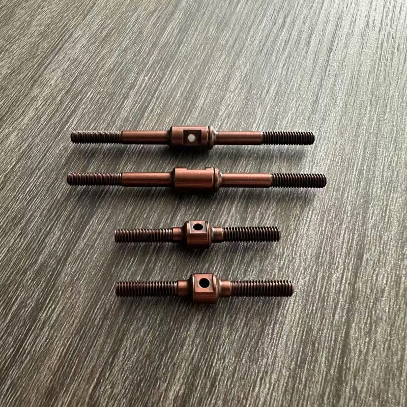 2PCS Spring Steel M4 Pull Rod 40/46/5/57/68mm Steering Square-section/Circular Groove Tie Link Replacement Part for RC Car Model