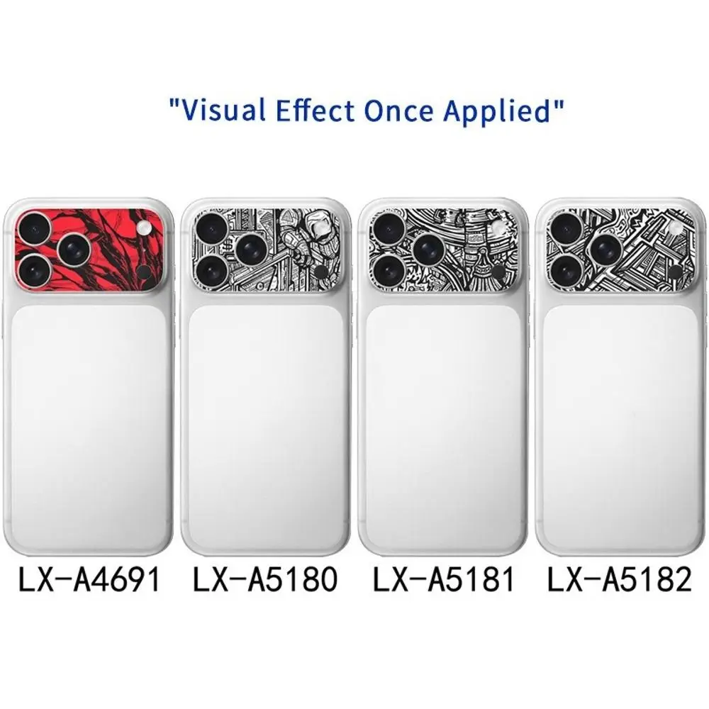 4PCS Full Cover Lens Protector Anti Scratch Matte Frosted Back Camera Lens Color Skin Sticker for iPhone 17 Pro Max 17Pro