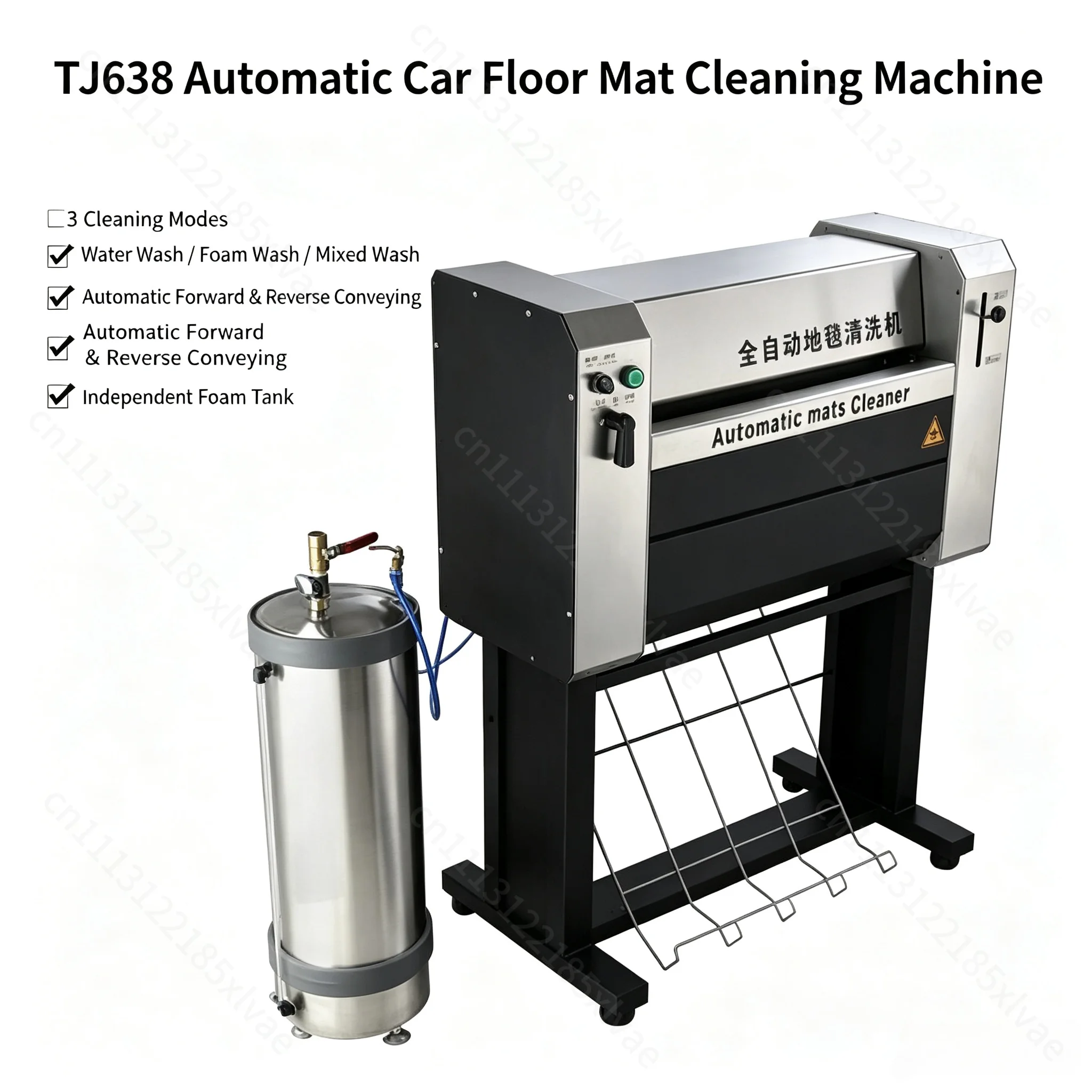 Electric Automatic Portable Car Mat Washing Machine,Vehicle Carpet Cleaner for Automotive Interior Garage Auto Workshop Cleaning