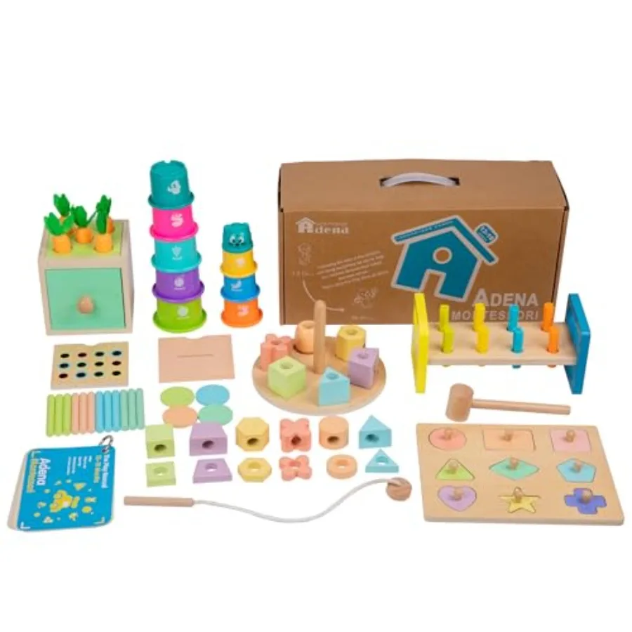 

Игровой набор для малышей 13-18 месяцев, игрушка 8 в 1, красочные стаканчики для складывания и вкладывания, копилка, монеты, крышка-морковка, морковка, крышка-посылка, гибкая трубка