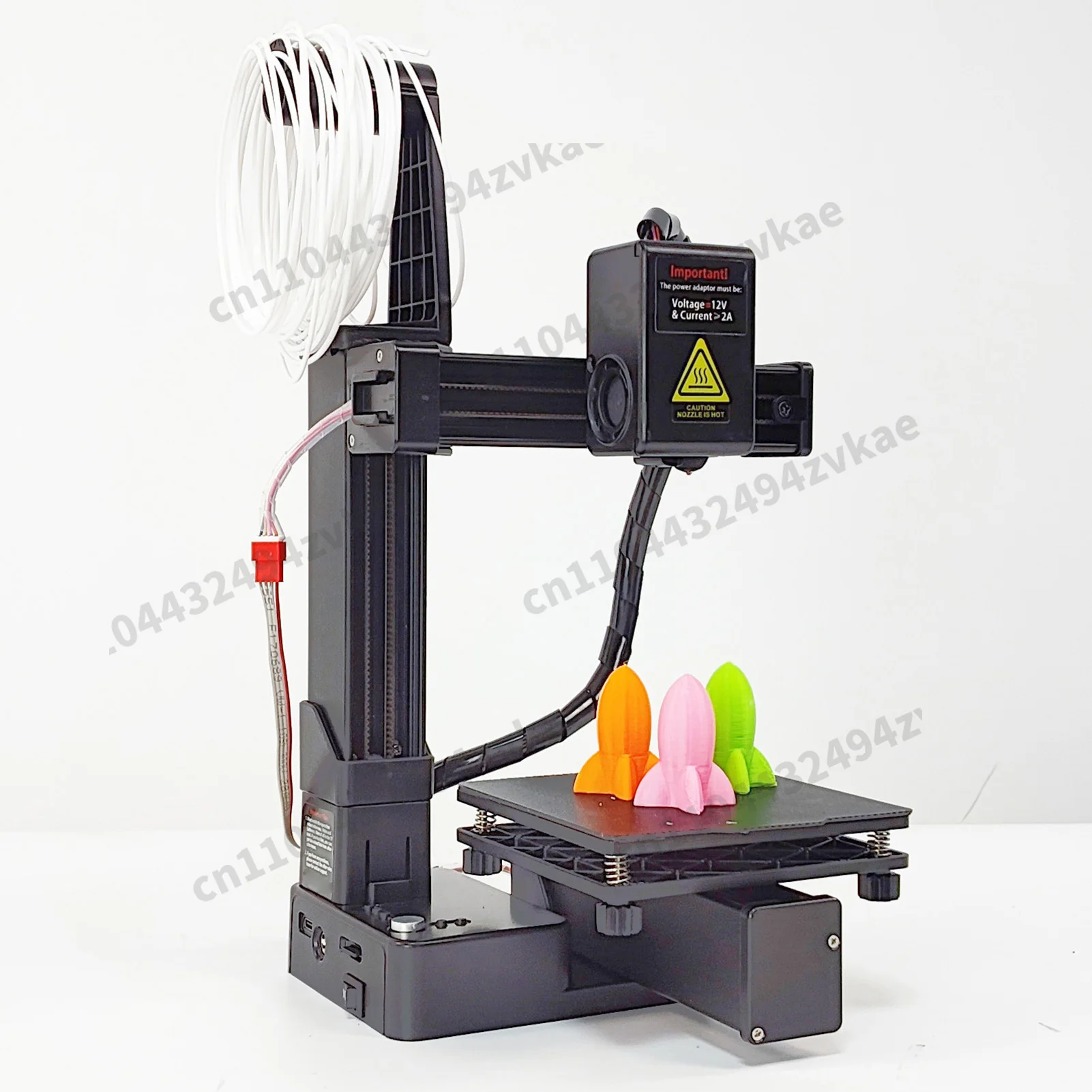 【Flash】Mini EasyThreed 3D Printer Entry Level Compatible with PLA TPU 1.75mm Filament include Power Adaptor Kids Gift