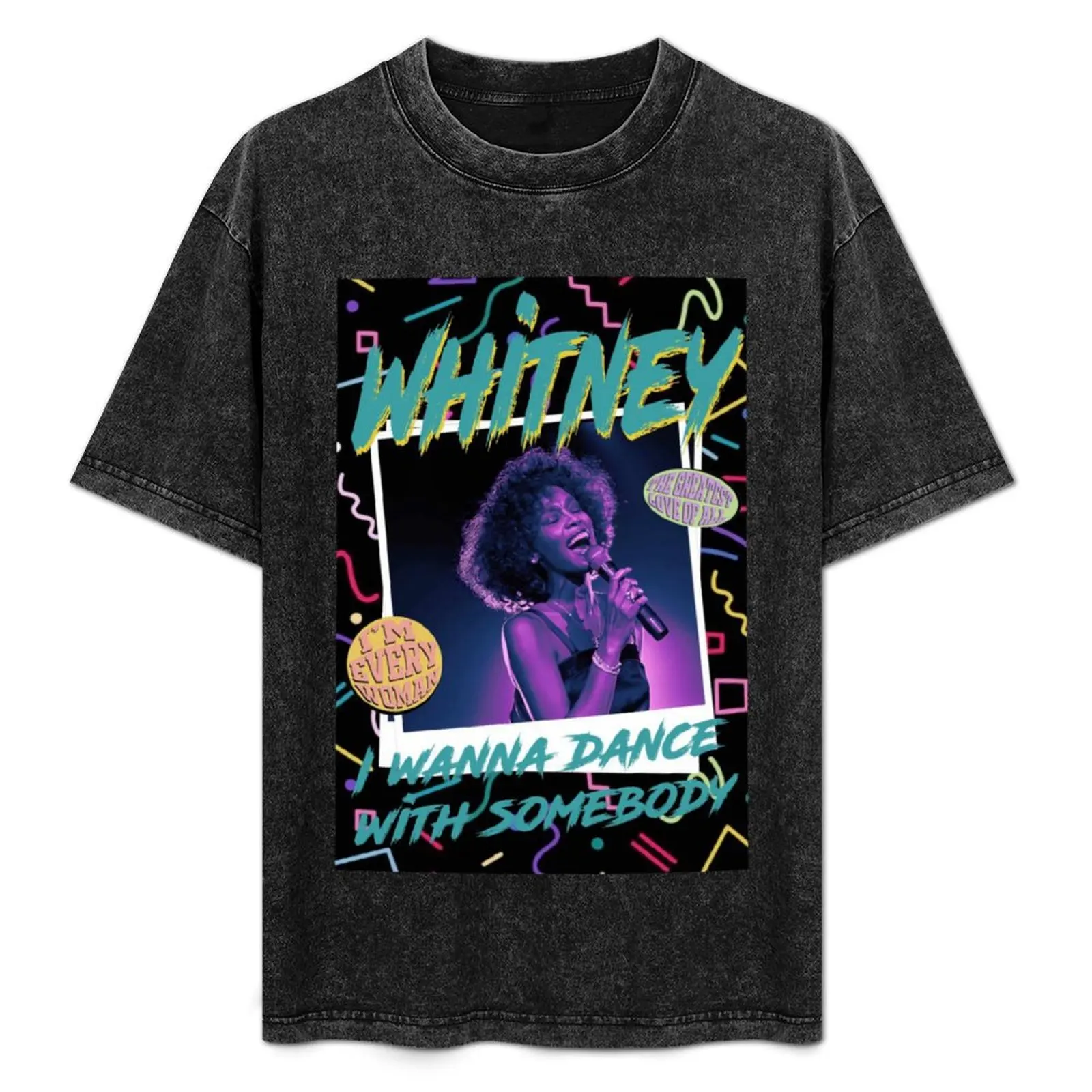 

whitney houston new design for you if you love her tell me, peace T-Shirt funny t shirts man t shirts for man cotton T-Shirt