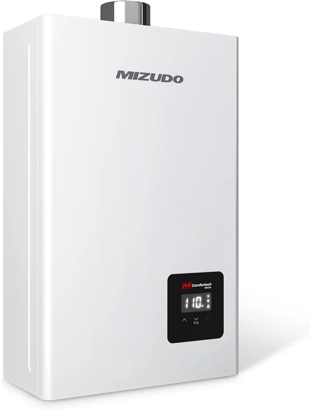 Gas Tankless Water Heater, MIZUDO Up to 3.6 GPM 80,000 BTU Indoor Installation Instant Hot Water Heater