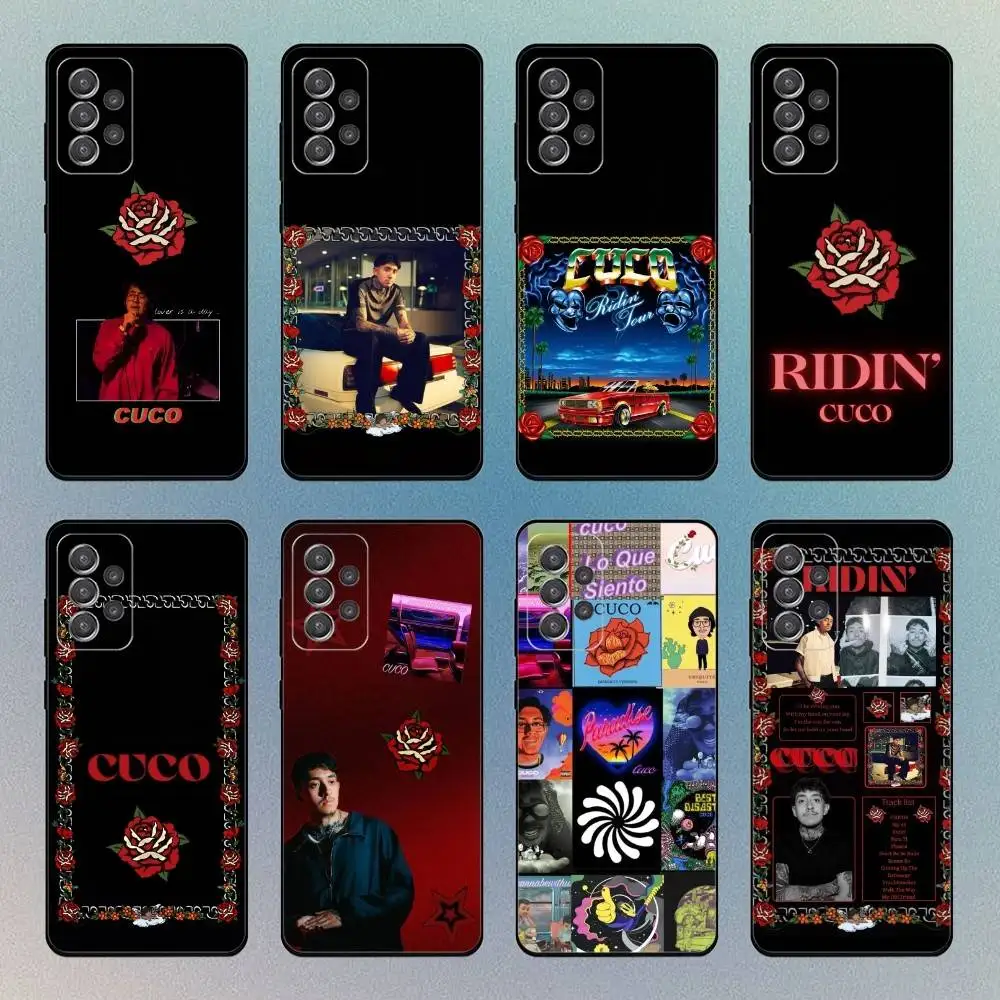 

CUCO R-Ridin Rapper Phone Case For Samsung S25,S24,S21,S22,S23,S30,Ultra,S20 Black Soft Case